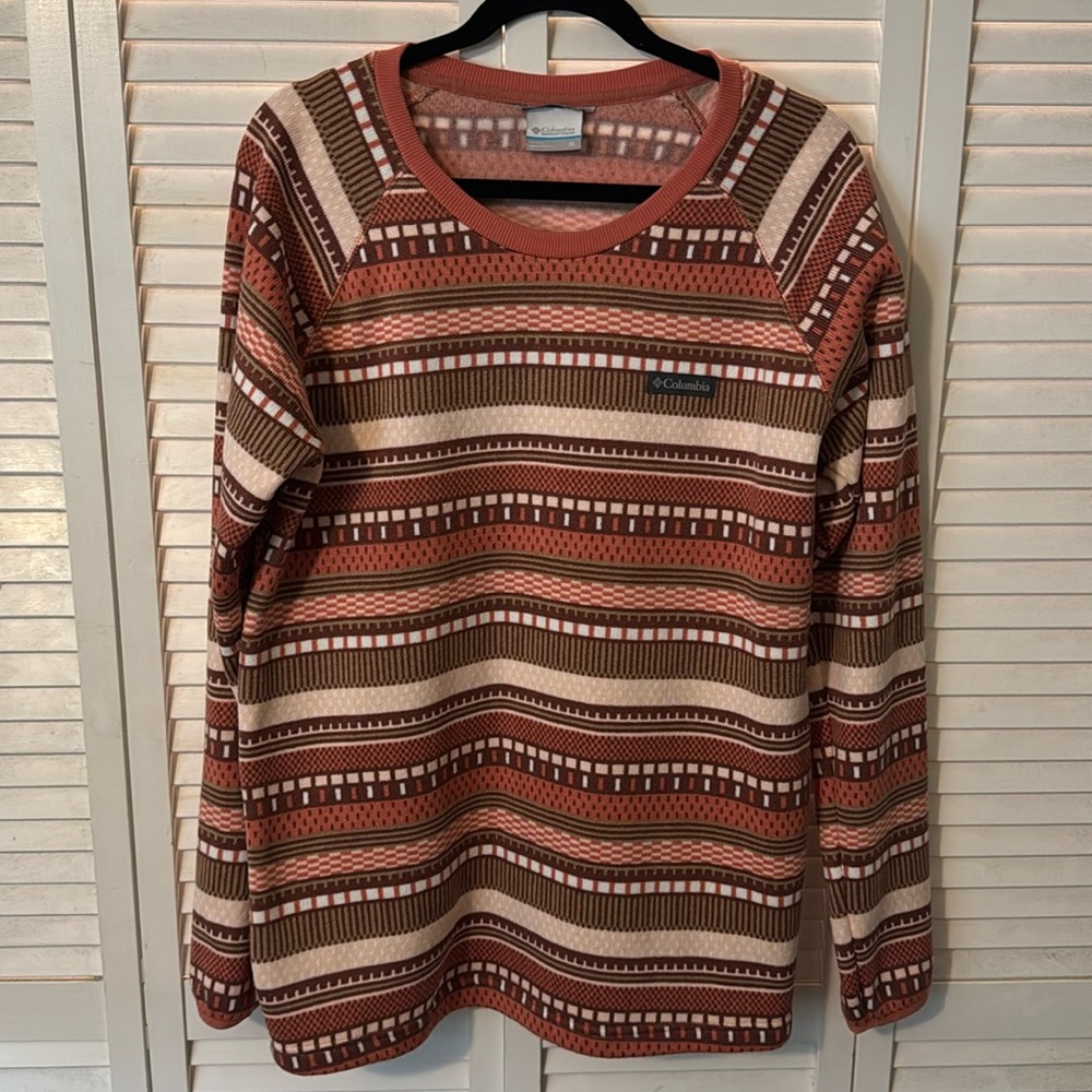Fleece Lined Columbia Sweater Whather crew